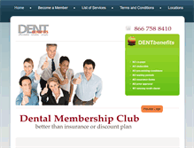 Tablet Screenshot of dentbenefits.com